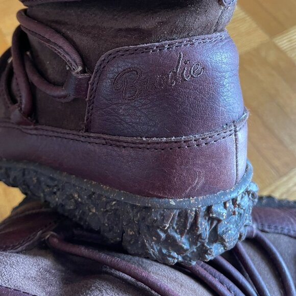 Paul Brodie Tall Lace Winter Boots Mukluks Brown Leather - Picture 6 of 8